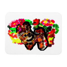 チワワの花 マグネット