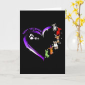 チワワの衣装 ハッピーハロウィン シャツ 面白い犬 カード (黄色い花)