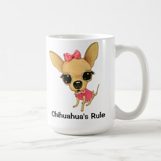チワワの規則のChiYumYumのコーヒー・マグ コーヒーマグカップ (右)