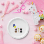 チワワの誕生会の紙皿 ペーパープレート (パーティー)