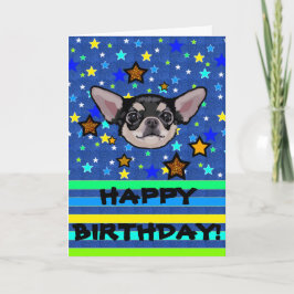 チワワの誕生日カード パーソナライズド カード