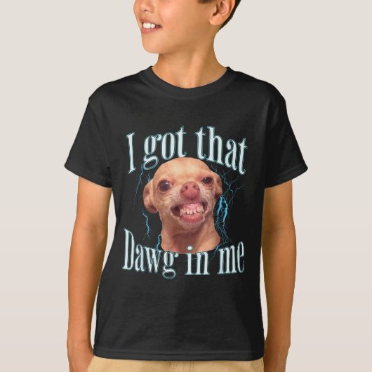 チワワの面白いミーム Tシャツ (正面)