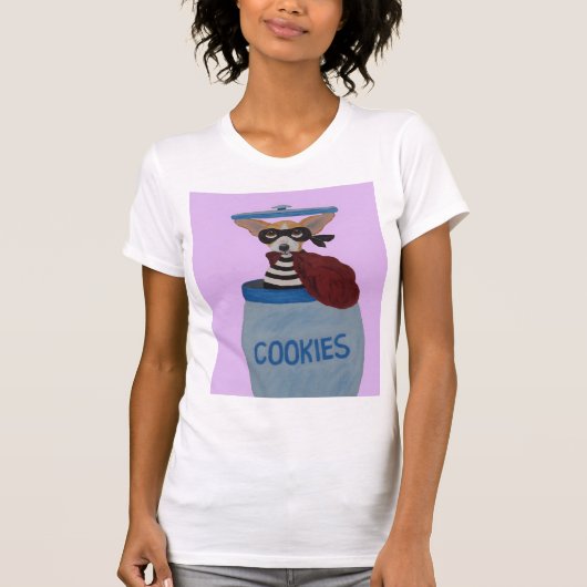 チワワのCookie泥棒 Tシャツ (正面)