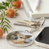 チワワのHeadshot キーホルダー (正面右)