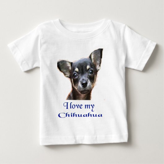 チワワのTシャツ ベビーTシャツ (正面)