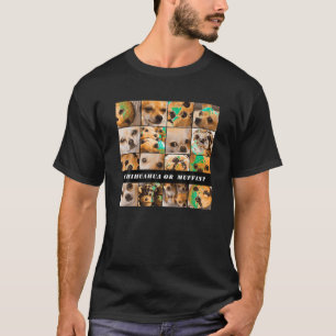 チワワまたはマフィンAIマシ学ンの食品またはOb Tシャツ