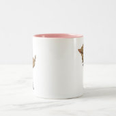 チワワをカクテルグラスに ツートーンマグカップ (中央)