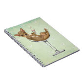 チワワをカクテルグラスに ノートブック (右側)