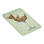 チワワをカクテルグラスに マグネット (右側)