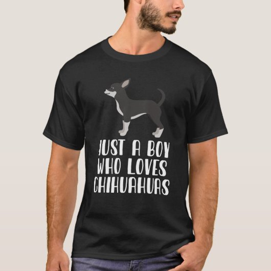 チワワを愛する少年 Tシャツ (正面)
