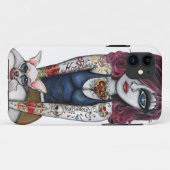 チワワを持つ女の子 Case-Mate iPhoneケース (裏面(横))