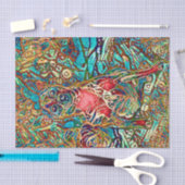 チワワアートドッグカラフルポートレート 薄葉紙 (クラフト)