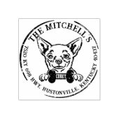 チワワカスタムファミリー差出人住所 ラバースタンプ (インプリント)