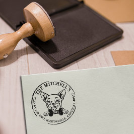 チワワカスタムファミリー差出人住所 ラバースタンプ