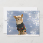 チワワクリスマス招待状 招待状 (正面)