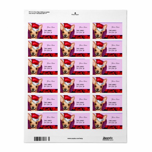 チワワクロース ラベル (フルシート)