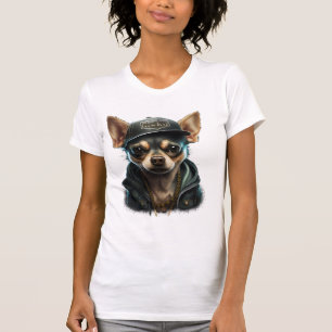 チワワクールドッグラップのヒップホップギャング Tシャツ