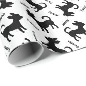 チワワスカスタム子犬の名前パターン ラッピングペーパー (ロールコーナー)