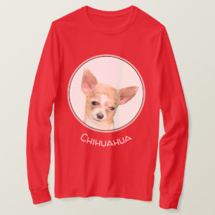チワワズ絵画キュートオリジナルドッグアート Tシャツ