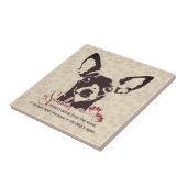 チワワドッグマイサンシャインブラウン タイル (側面)