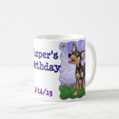 チワワパーティーセンター コーヒーマグカップ (正面右)