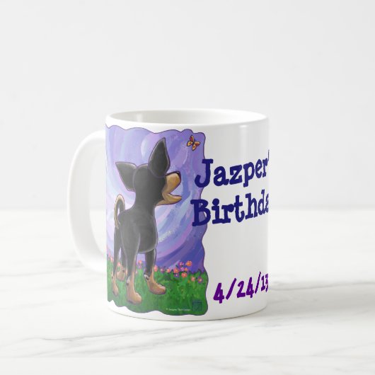 チワワパーティーセンター コーヒーマグカップ (正面左)