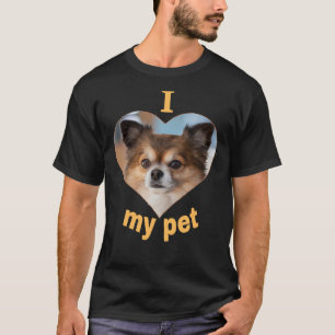 チワワビューティフルドッグプリントアイラブドッグ Tシャツ