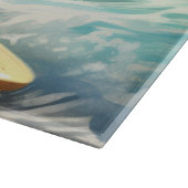 チワワビーチサーフィン絵画ズ カッティングボード (角)