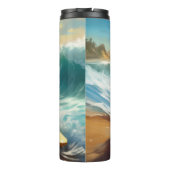 チワワビーチサーフィン絵画ズ タンブラー (裏面)