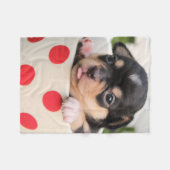 チワワフリースブランケット写真の追加 フリースブランケット (正面(横))