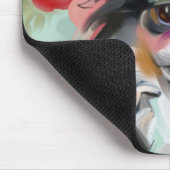 チワワフローラドッグアートマウスパッド マウスパッド (コーナー)