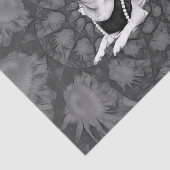 チワワフローラヴィンテージ白黒ドッグアート 薄葉紙 (詳細)