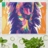 チワワポップ・アートのアART_Dog Lover キッチンタオル (折り畳み)