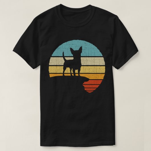 チワワレトロヴィンテージ60s 70s犬子犬の所有者 tシャツ (デザイン正面)