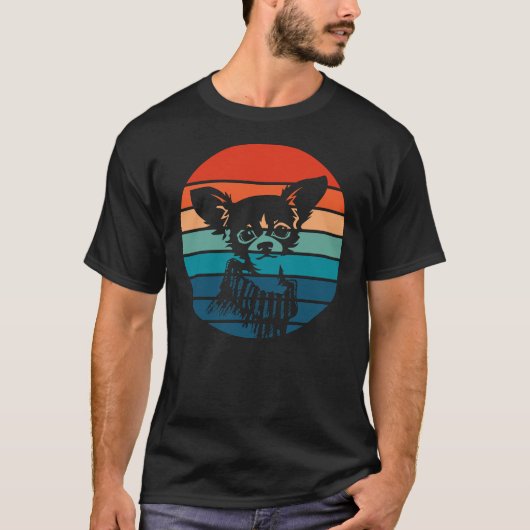 チワワレトロヴィンテージ Tシャツ (正面)