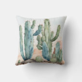 チワワンチャーム |水彩サボテン クッション (裏面)