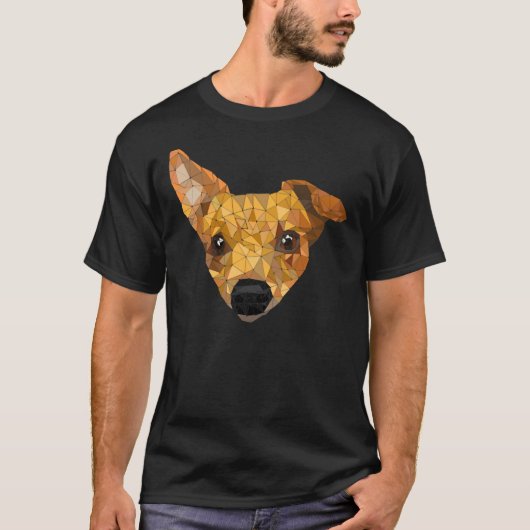 チワワ三角形 Tシャツ (正面)