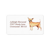 チワワ住所 シール (正面)