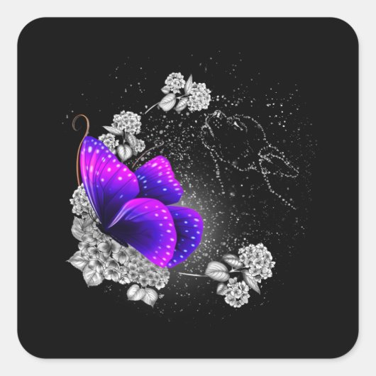 チワワ天国の損失の犬のメモリアル犬の恋人 スクエアシール (正面)