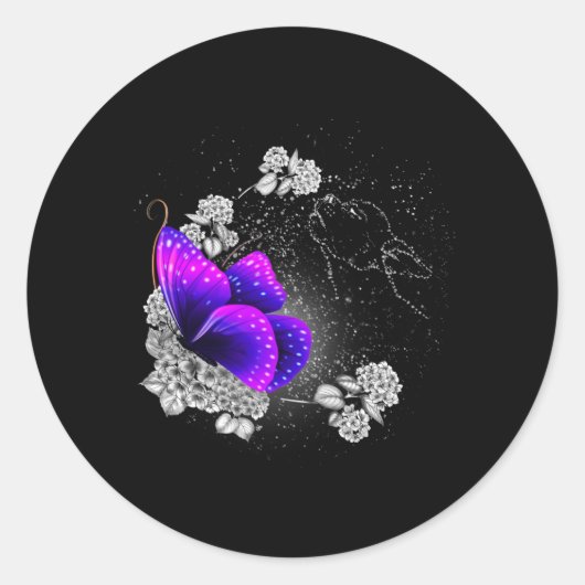 チワワ天国の損失の犬のメモリアル犬の恋人 ラウンドシール (正面)