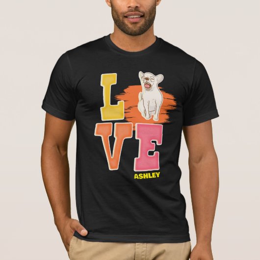 チワワ好きかわいい色 Tシャツ (正面)