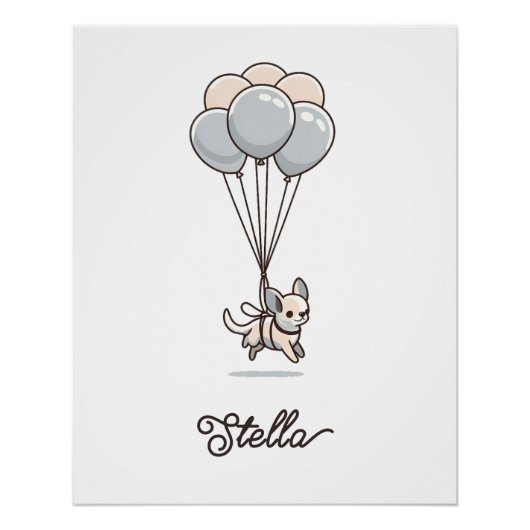 チワワ子供部屋ポスター ポスター (正面)