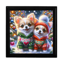 「チワワ子犬のクリスマスの喜び」形見