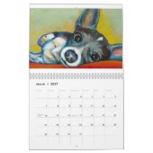 チワワ小さい犬2011のカレンダーの芸術の絵画 カレンダー (3月 2027)