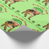 チワワ小妖精や小人クリスマス ラッピングペーパー (角)