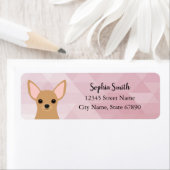 チワワ差出人住所ラベル ラベル (インサイチュ)