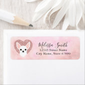 チワワ差出人住所ラベル ラベル (インサイチュ)