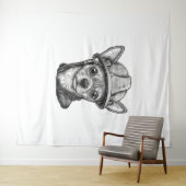 チワワ建築ワーカー建築 タペストリー (インサイチュ(横))