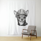 チワワ建築ワーカー建築 タペストリー (インサイチュ)