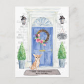 チワワ引っ越し案内はがき ポストカード (正面)